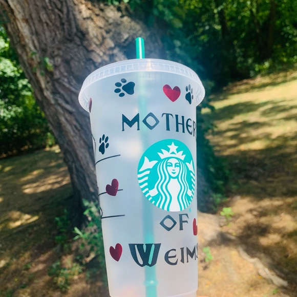 Mother of Weims Weimaraner  Starbucks Cold Cup - Picture 3 of 6